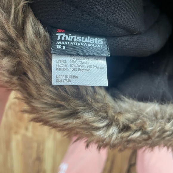 3M Thinsulate Pink and Brown Fur Kids Hat real tree camo - Picture 3 of 10
